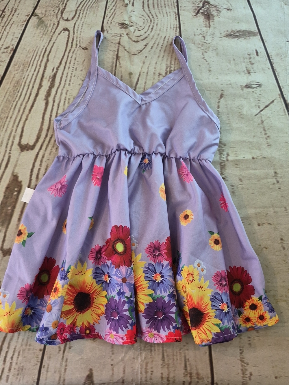 Shein Multicolored Floral Dress Size 12-18 Months